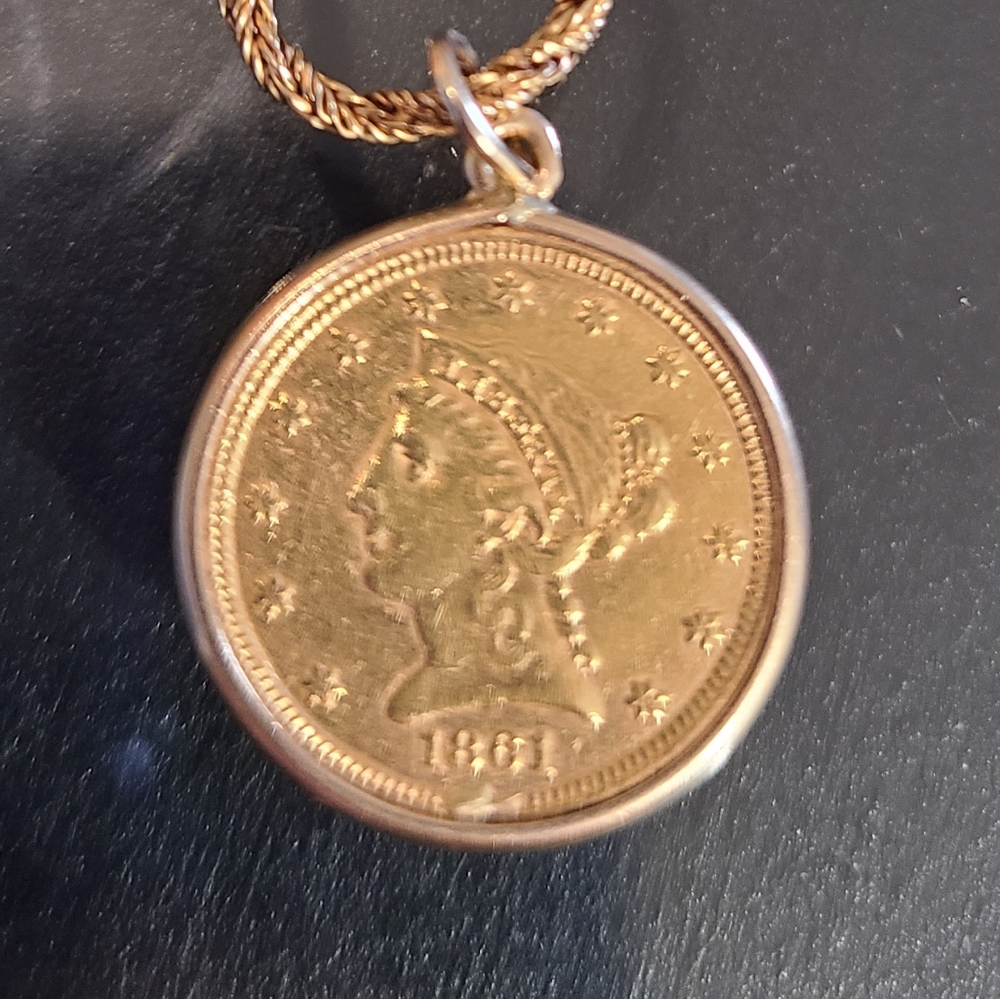 1861 Gold coin